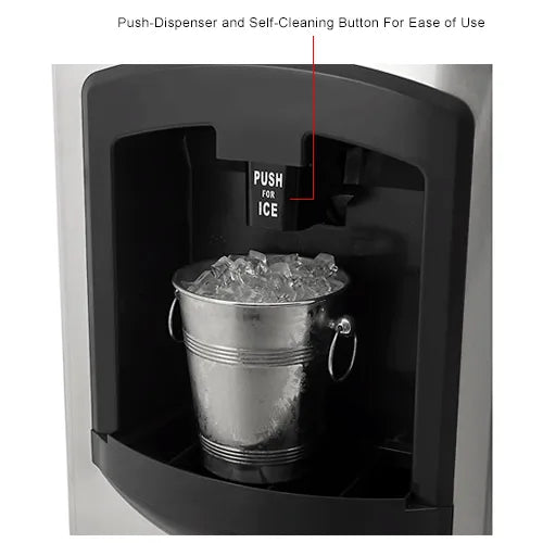 Nexel® Ice Dispenser with Ice Machine & Bin, Air Cooled, 420 lbs. Production/24 Hours