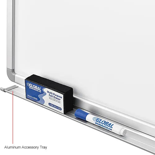 Global Industrial™ Magnetic Whiteboard - 48"W x 48"H - Steel Surface