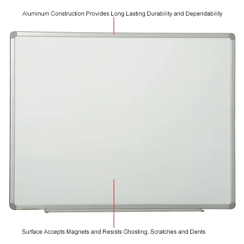 Global Industrial™ Magnetic Whiteboard - 48"W x 36"H - Steel Surface - Pack of 2