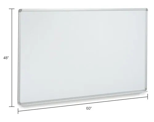 Global Industrial™ Porcelain Dry Erase White Board - 60"W x 48"H - Pack of 2