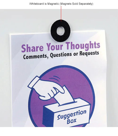 Global Industrial™ Porcelain Dry Erase Whiteboard - 96"W x 48"H - Pack of 2