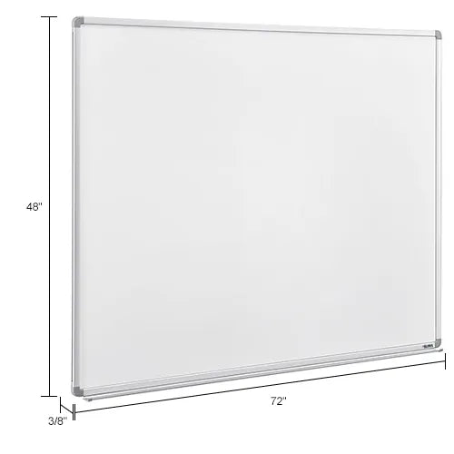 Global Industrial™ Melamine Dry Erase Whiteboard - 72"W x 48"H - Double Sided