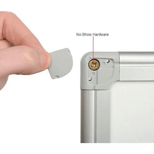 Global Industrial™ Melamine Dry Erase Whiteboard - 48"W x 36"H - Double Sided - Pack of 2