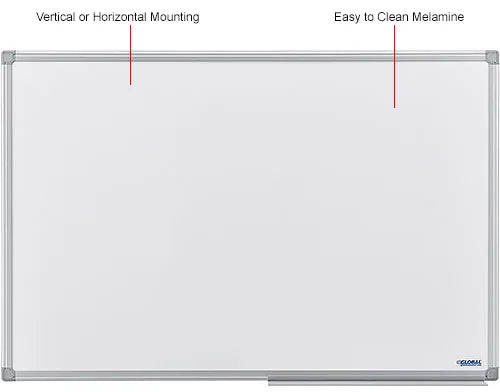 Global Industrial™ Melamine Dry Erase Whiteboard - 36"W x 24"H - Double Sided