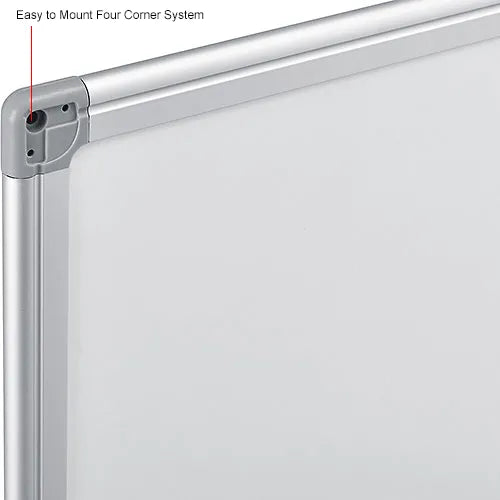 Global Industrial™ Melamine Dry Erase Whiteboard - 36"W x 24"H - Double Sided