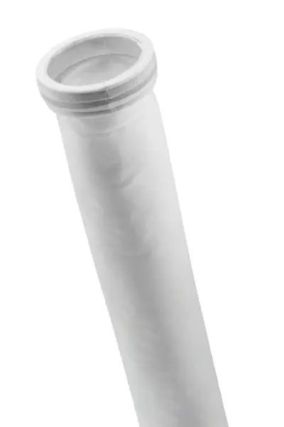 PA-0001027 - Filter Bag, 20.5” flat x 50.5" long, flat sewn closed bottom, heavy felt gasket with 2 - pull tabs in black ribbon, Anti-Static(Check stat felt singed Fabric)