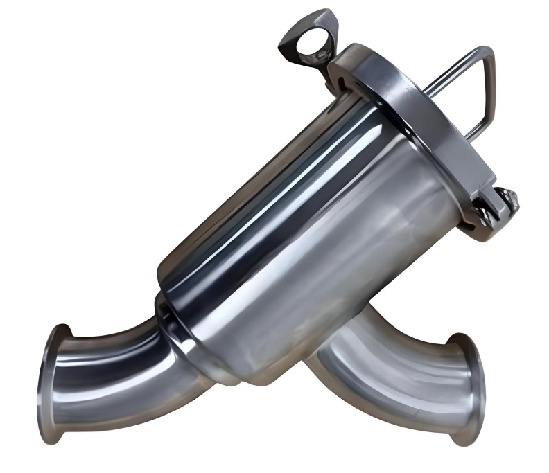 1-1/2" Sanitary Tri-Clamp Inline "Y" Strainer (1mm Basket) - SS 316