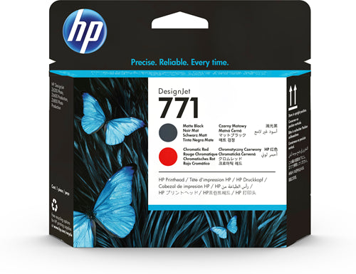 CE017A HP #771 MATTE BLACK AND CHROMATIC RED DESIGNJET PRINT