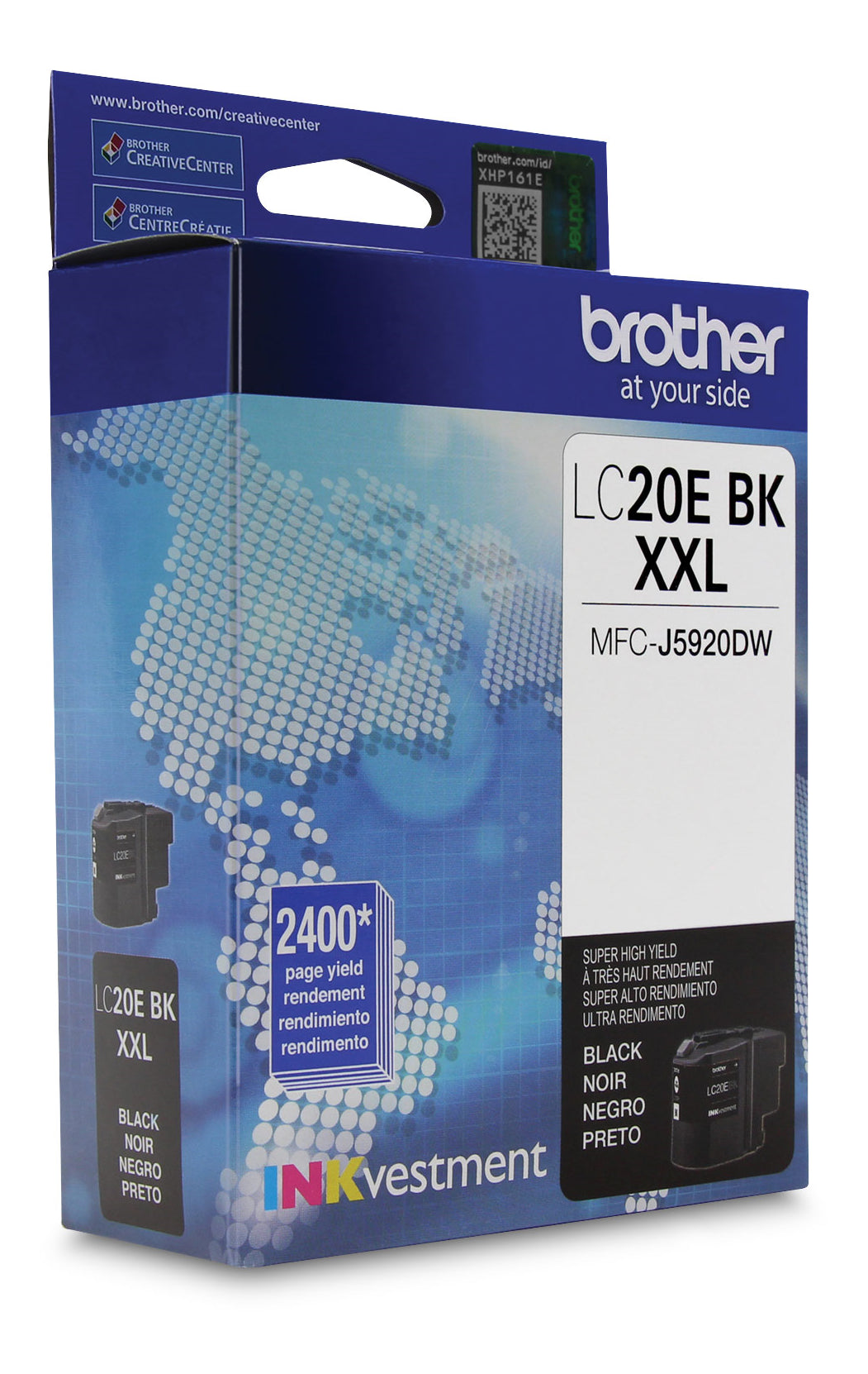 Brother LC20E Black Ink, INKvestment Super High Yield (LC20EBKS)