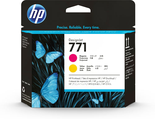 CE018A HP #771 MAGENTA AND YELLOW DESIGNJET PRINTHEAD