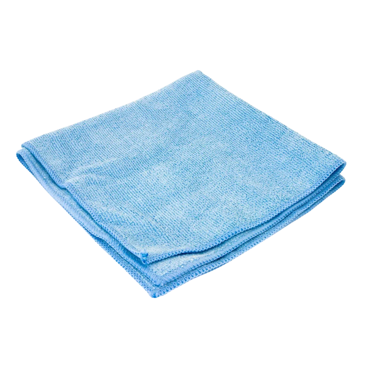 Blue Microfiber Cleaning Cloths 16" x 16" – 10 Pack