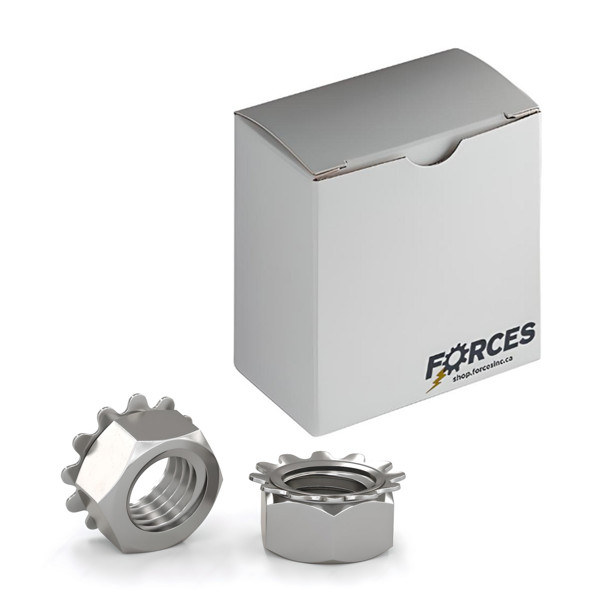 M4-0.7 Keps Nut (K-LOCK) - Stainless Steel A2(18-8)