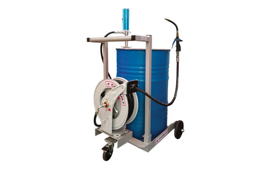 CANBUILT Mobile Lube/Oil Station Kit Pump Cart Combo for 45 Gal Drum