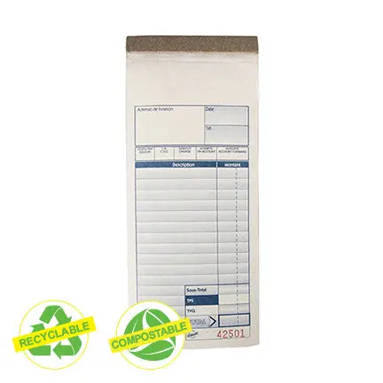 Livret de factures 3 copies – Paquet de 500, idéal pour commerces