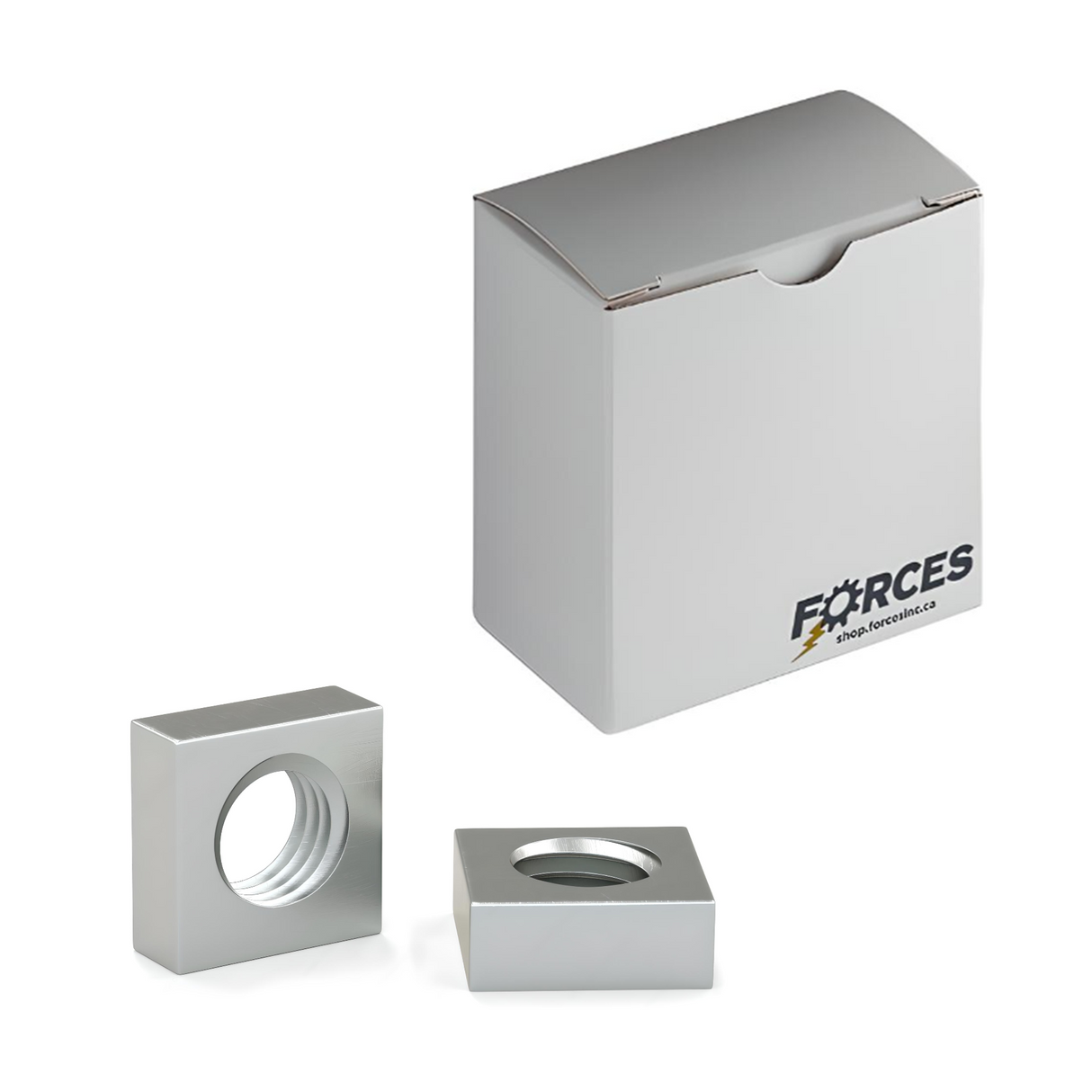 5/16"-18 Machine Screw Square Nut - Zinc Plated Grade A ASTM A563