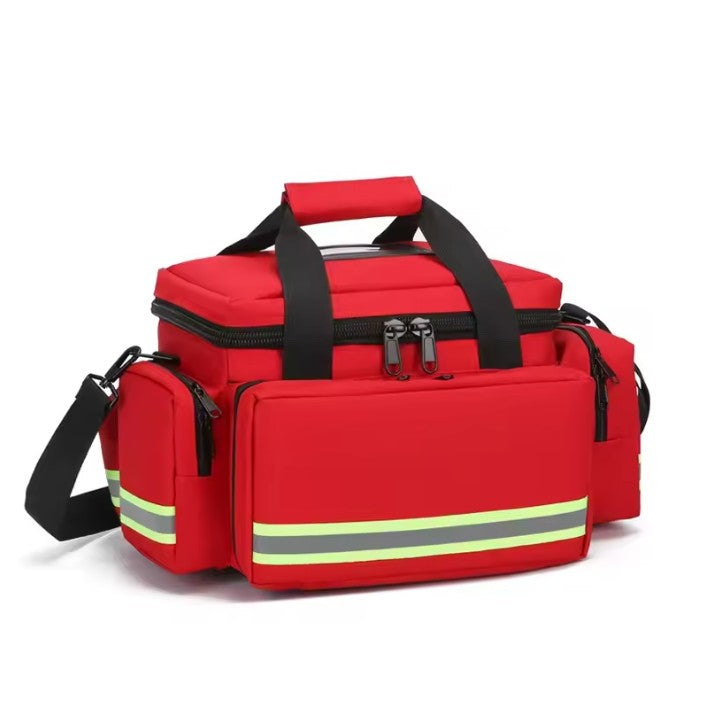 Medium EMS Trauma Response Bag with Reflective Stripes, Empty