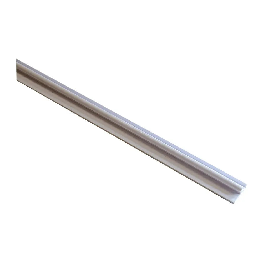 Moulure blanche avec fenêtre - 1.25" H x 47.65" L pour tablette de broche