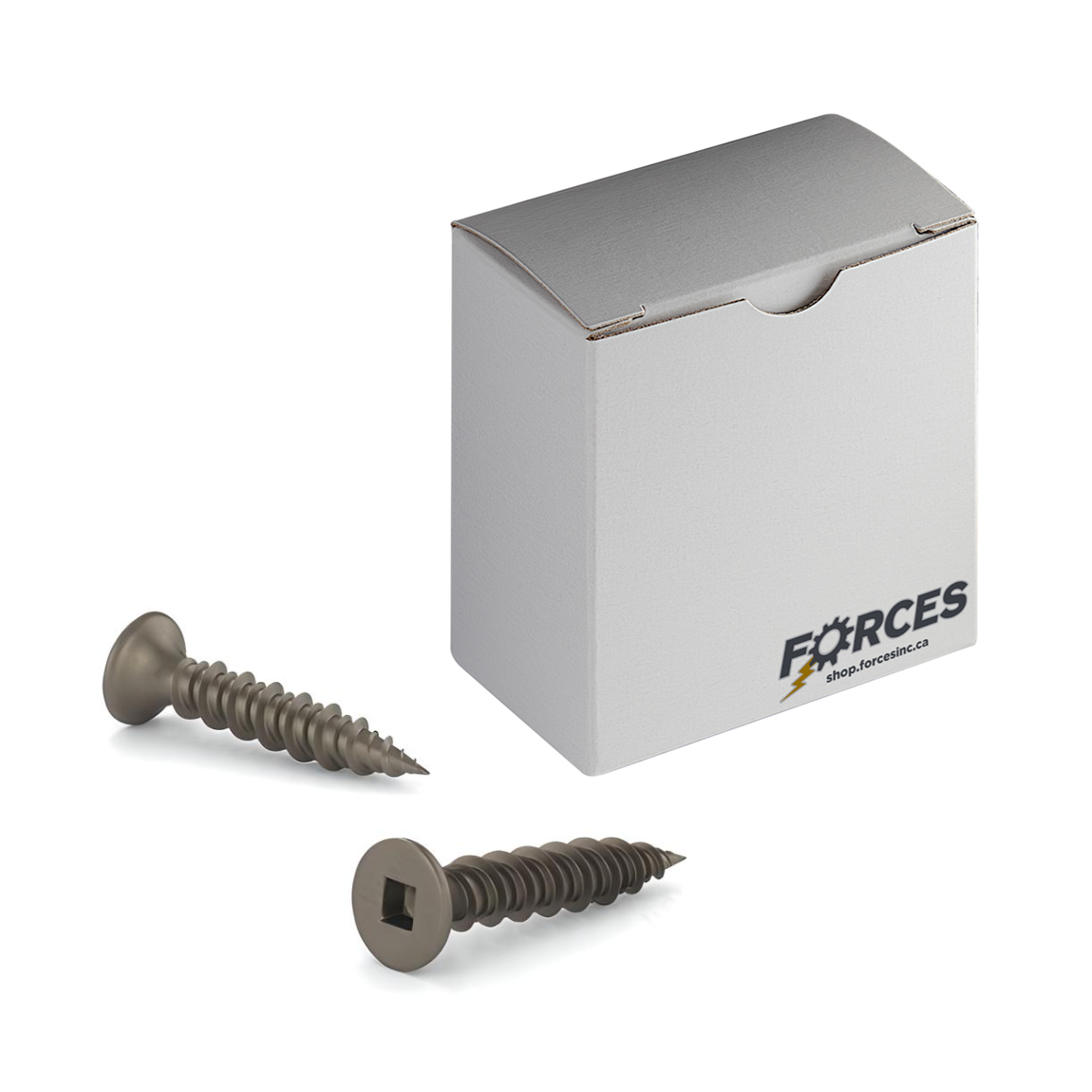 #8 x 1" Flooring Screws Plain Steel Hi-Low Thread