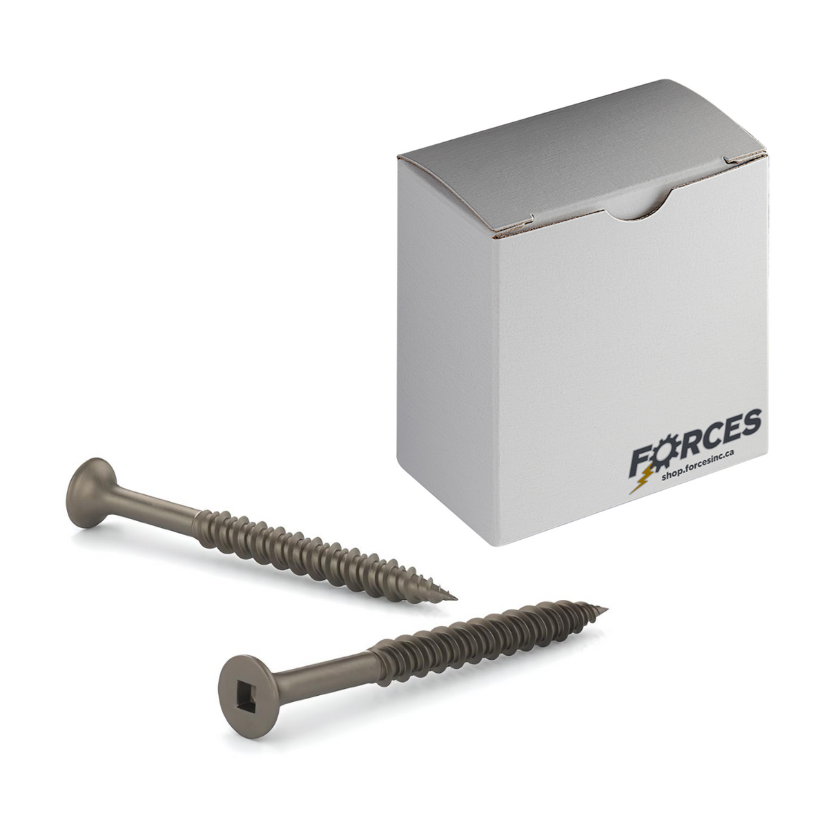 #8 x 2" Flooring Screws Plain Steel Hi-Low Thread
