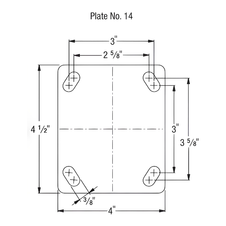 ElastiSoft Gray Caster 6" x 2" Rigid 500 lbs Delrin® Bearing P21X Series