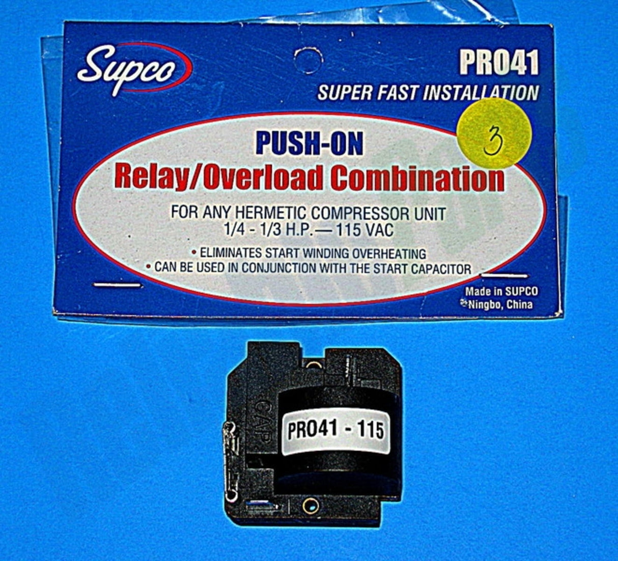 PRO41 Push-On Relay for Refrigerator Parts