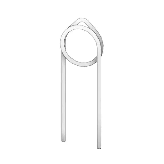Pic double en acier inoxydable pour carte - Hauteur 2"