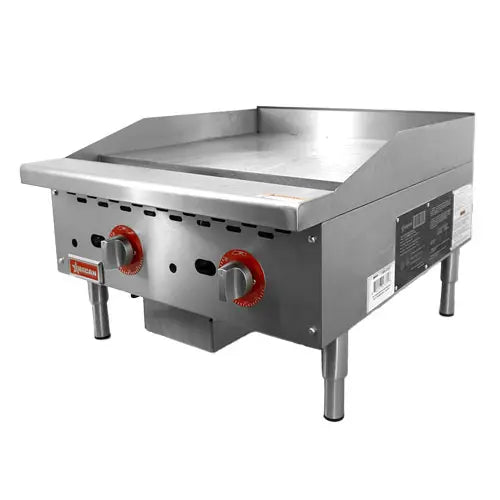 Plaque de cuisson à gaz 24" – 2 brûleurs – 56 000 BTU – Thermostatique