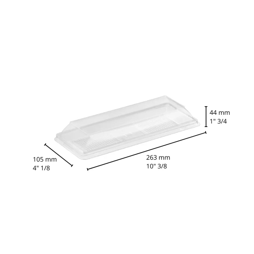 Plateau festif transparent avec couvercle – 3 formats de 6 oz à 13 oz