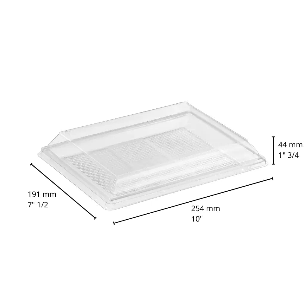 Plateau festif transparent avec couvercle – 3 formats de 6 oz à 13 oz