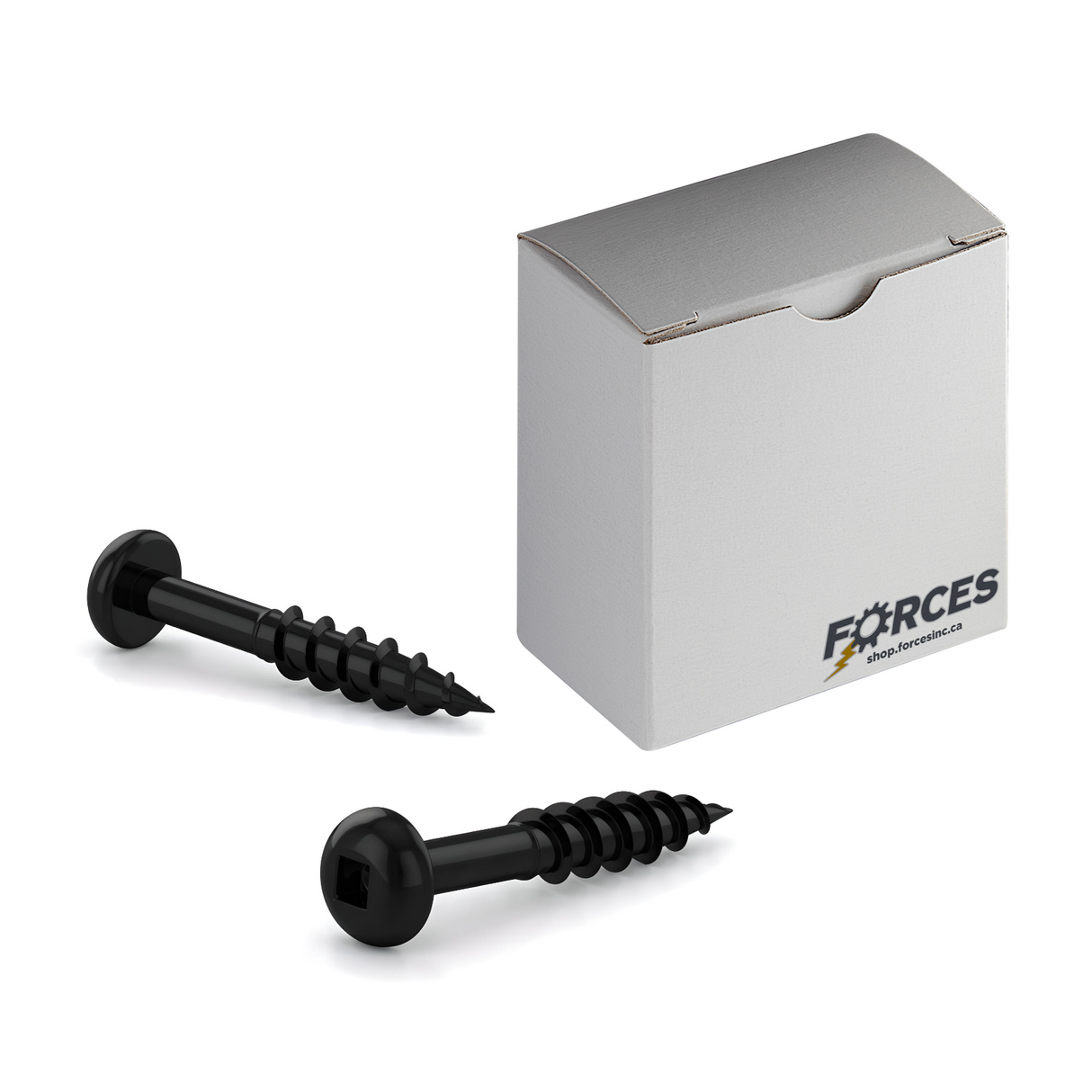 #10 x 1-1/4" Deck Screws Round Head Rustproof Black Steel