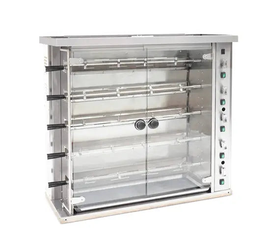 Rôtissoire à gaz naturel – 47" de comptoir – 5 broches – 20 poulets
