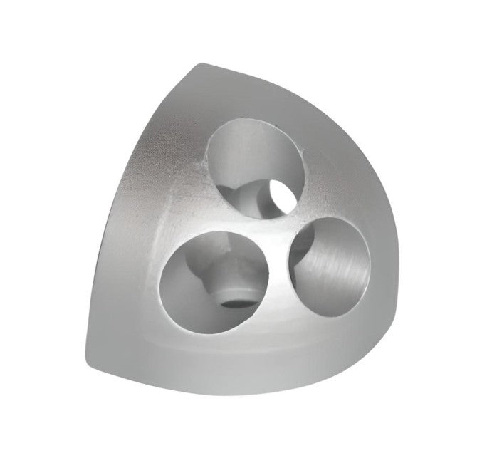Aluminium triangulaire arrondi série 10 avec vis de montage