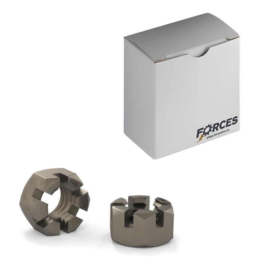 M30-2.0 Slotted Hex Nut DIN 935 - Plain Steel Class 8.8