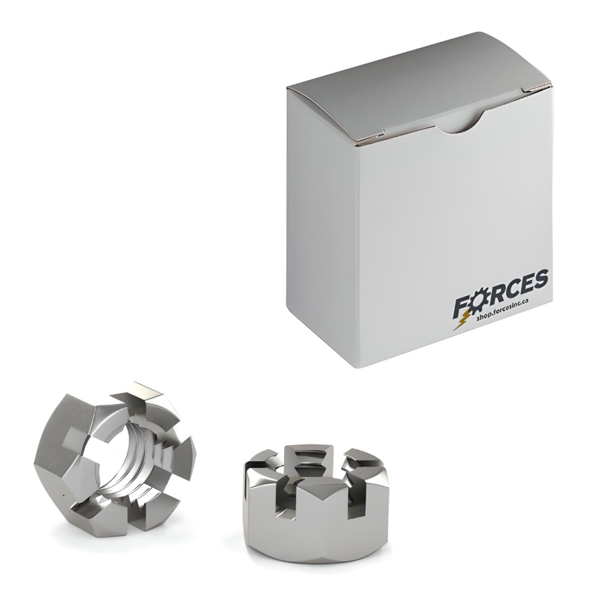 1-1/2"-6 Slotted Hex Nut - Stainless Steel 316