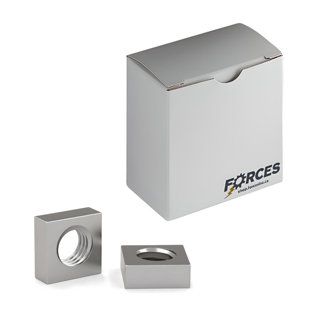 3/8"-16 Square Nut - Stainless Steel 18-8