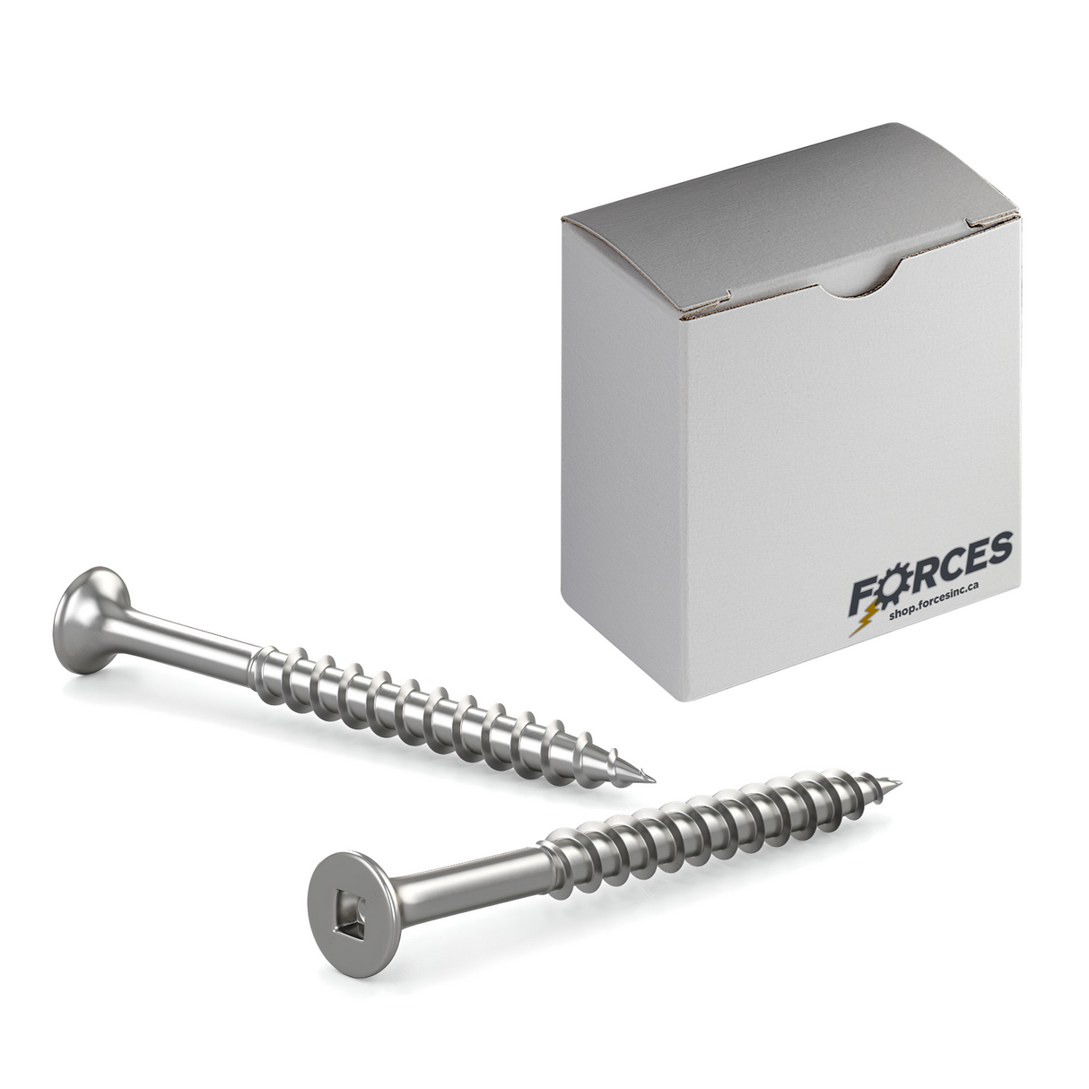 #8 x 1-1/2" Deck Screws Flat Head Stainless Steel 18-8