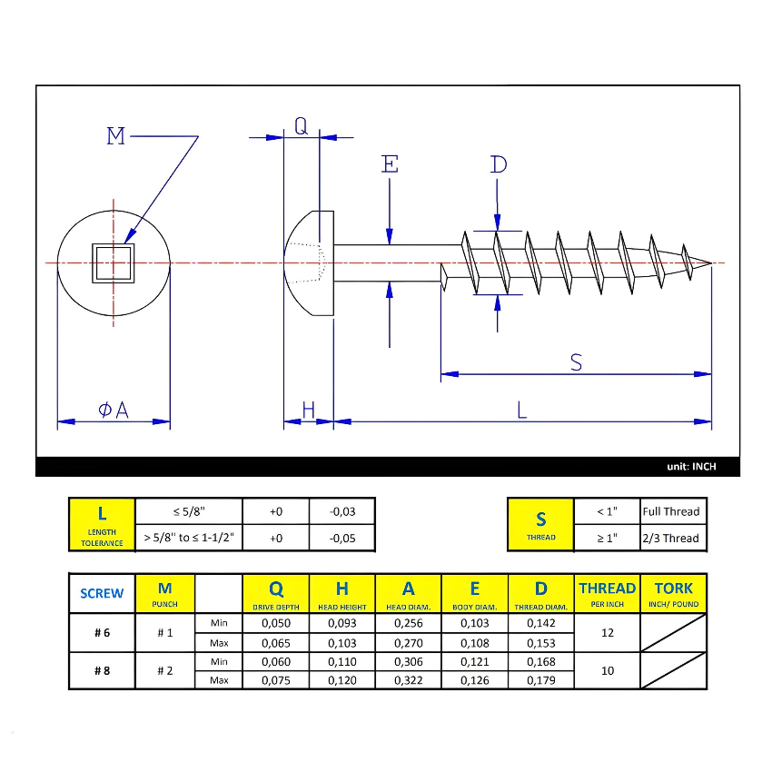 #8 x 1-1/4" Deck Screws Pan Head Stainless Steel 18-8