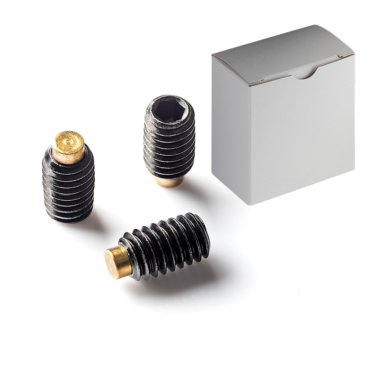 Brass Tip Set Screw M5-0.8 x 6mm Black Oxide Steel