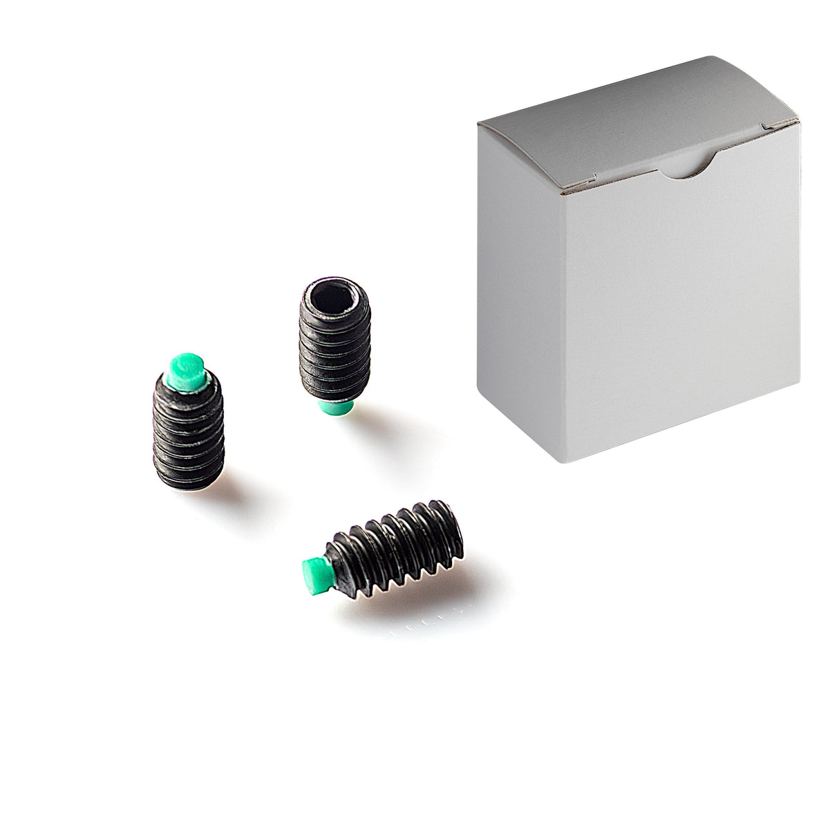Nylon Tip Set Screw M8-1.25 x 20mm Black Oxide Steel