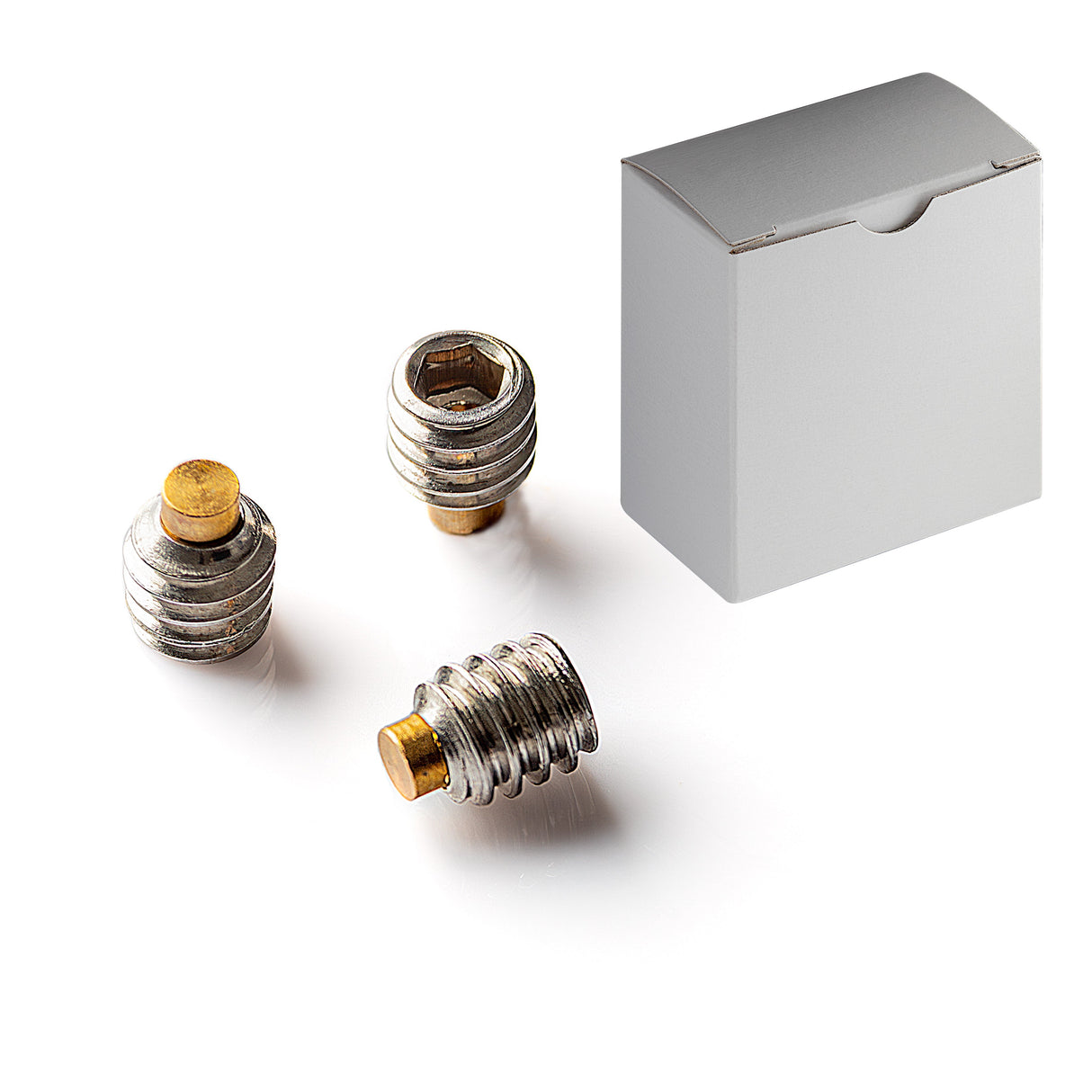 Brass Tip Set Screw M12-1.75 x 10mm Stainless Steel 18-8