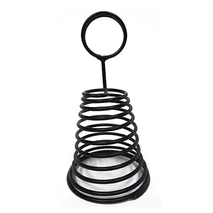 Spirale de broche noire – 2³⁄₈" × 3” – Base ronde