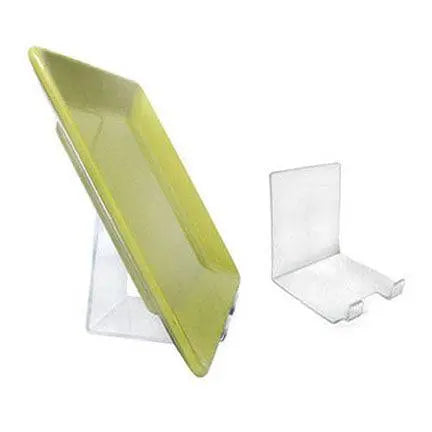 Support à assiette, transparent, 4” x 4” x 5”