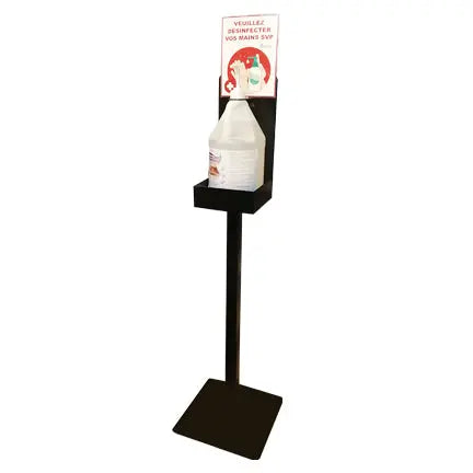 Support à plancher, pour bouteille de gel antibactérien de 4 L