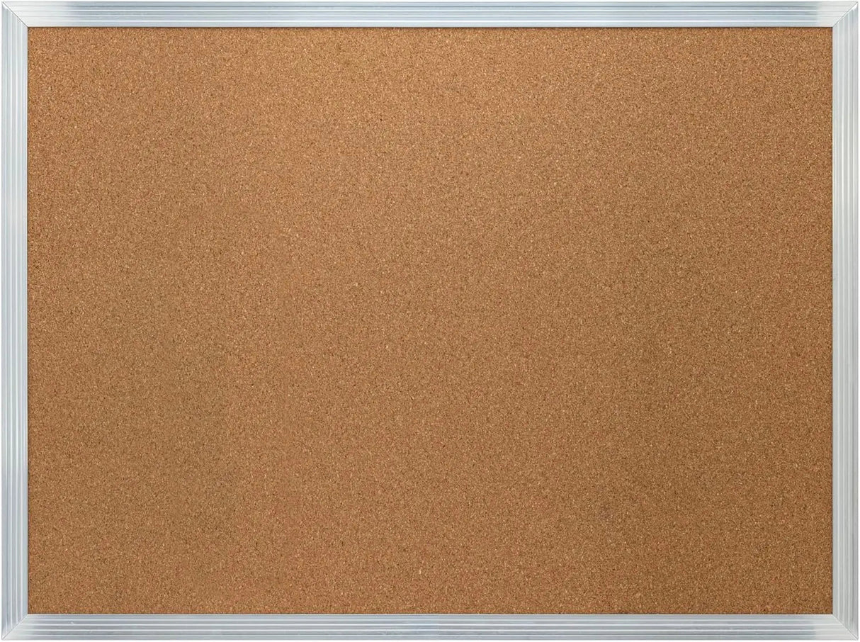 Tableau en liège cadre aluminium – 3 formats – Fixation murale facile