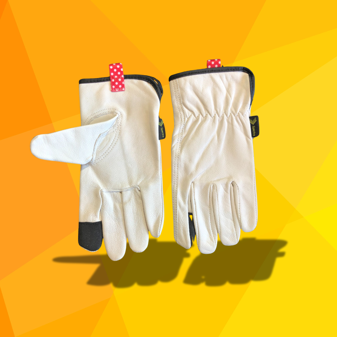 White Drivers GOAT-EE Glove Unlined (BOPO EDITION)
