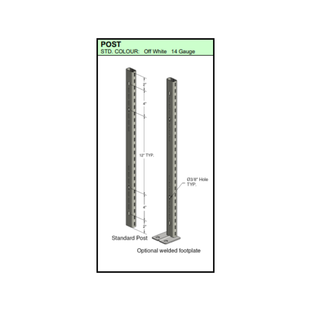 Trimline Post - EZ-Rect Shelving