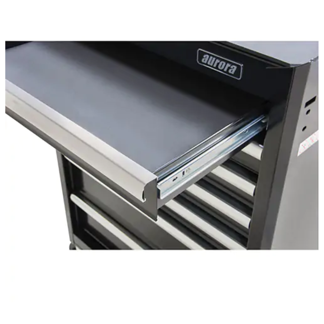 Heavy-Duty Tool Cart, 7 Drawers, 28" W x 22" D x 42-3/8" H, Black