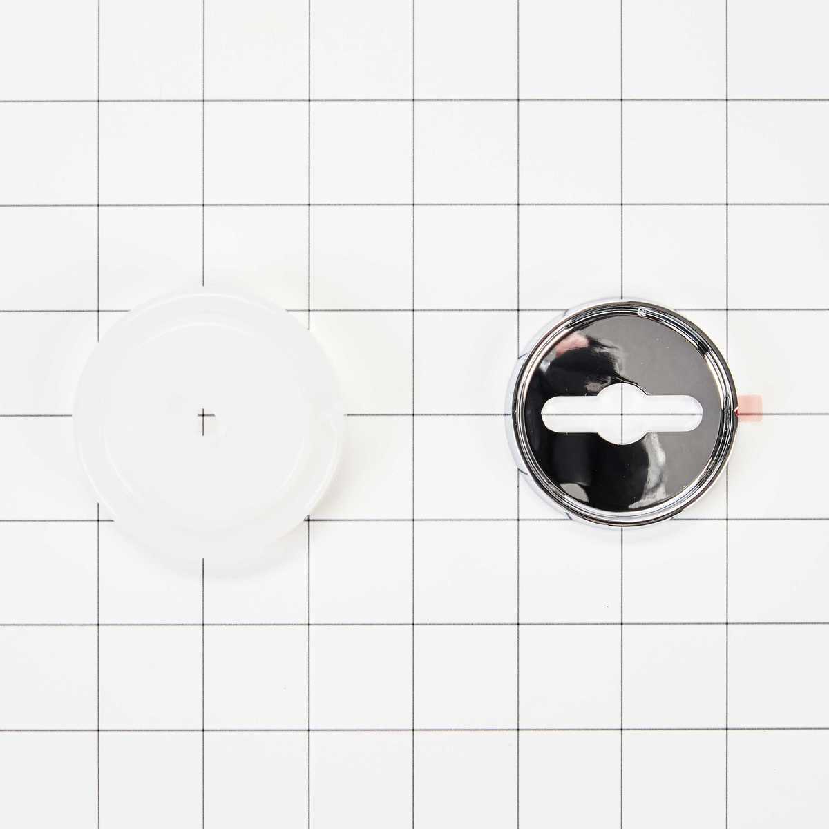 W10814133 Stainless Steel Knob Bezel Kit for Whirlpool Range
