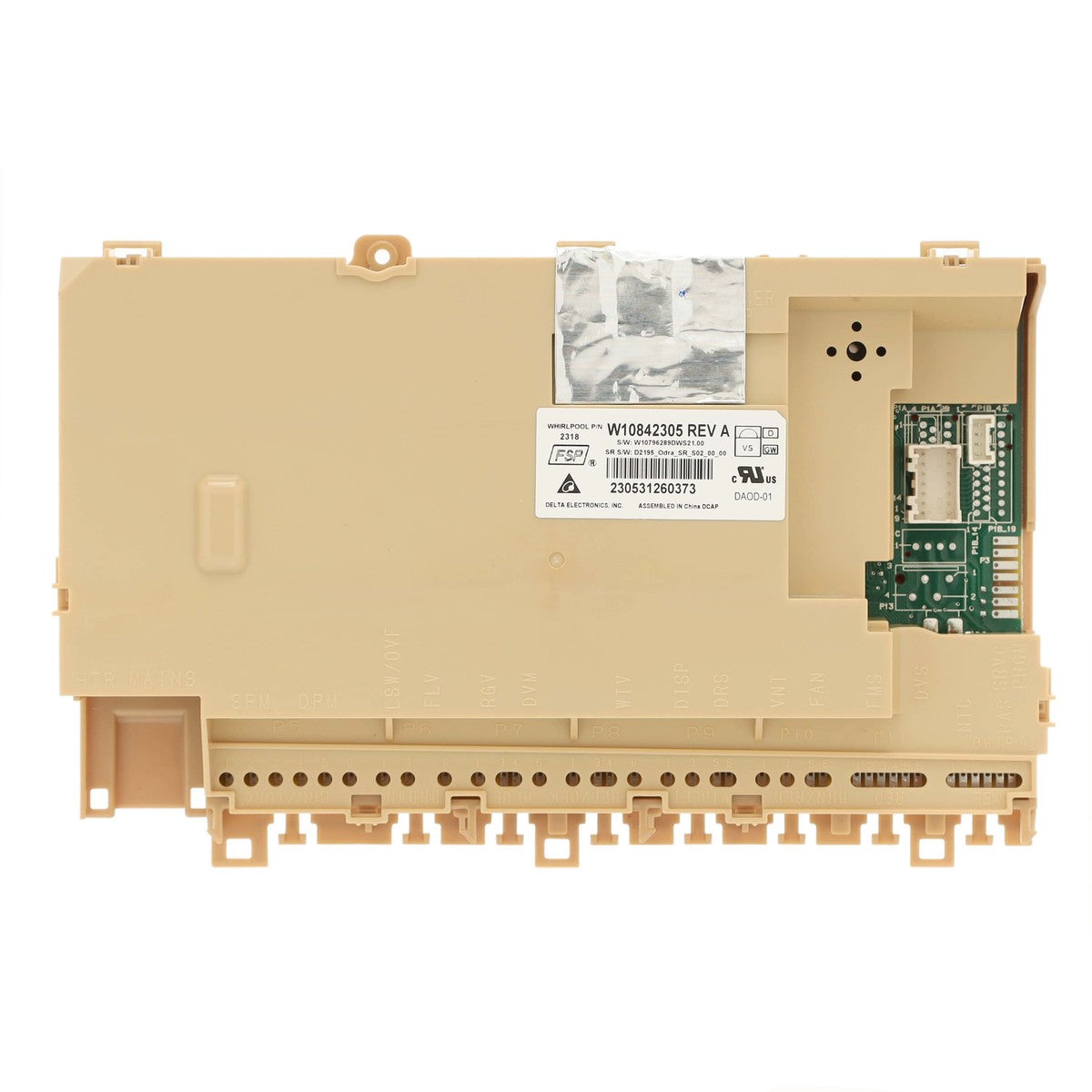 Whirlpool Dishwasher Control Board Part W10866116