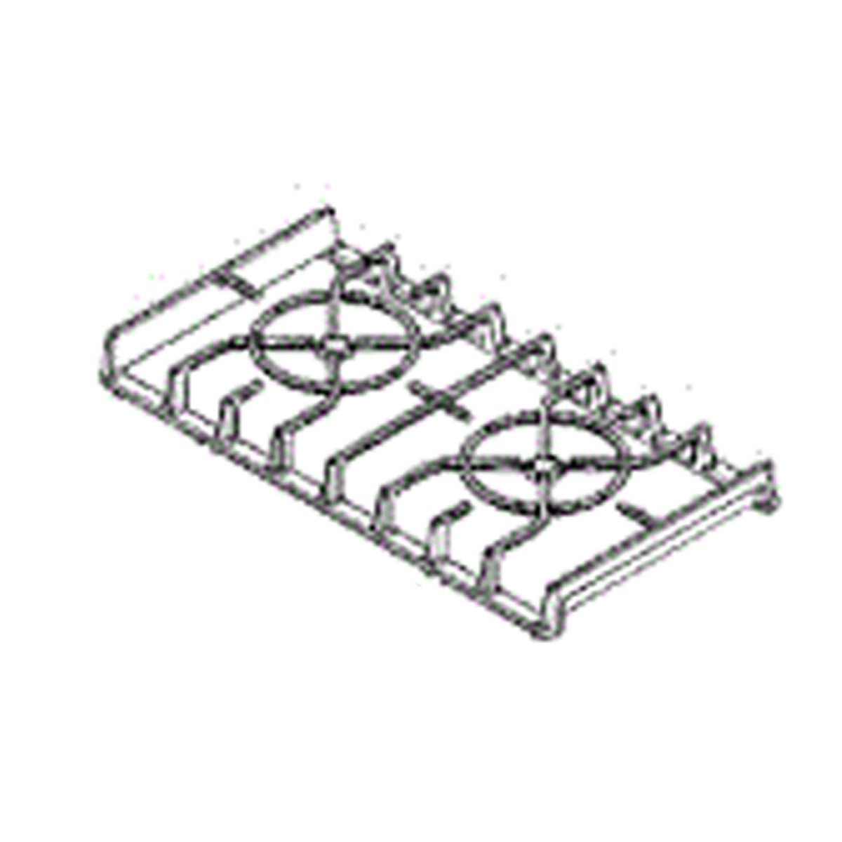 W11380128 Whirlpool Cooktop Burner Grate Replacement Part
